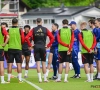 Le tout premier entraînement des Diables en Allemagne, avec trois revenants...et une absence remarquée